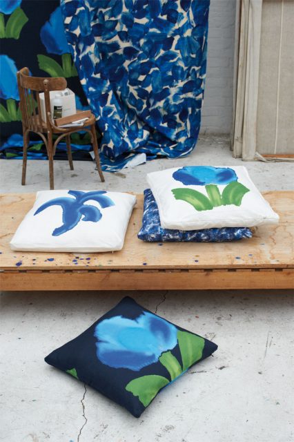 Hodgkin features in ‘Out of the Blue: Fifty Years of the Designers Guild’ at the Fashion and Textile Museum, London