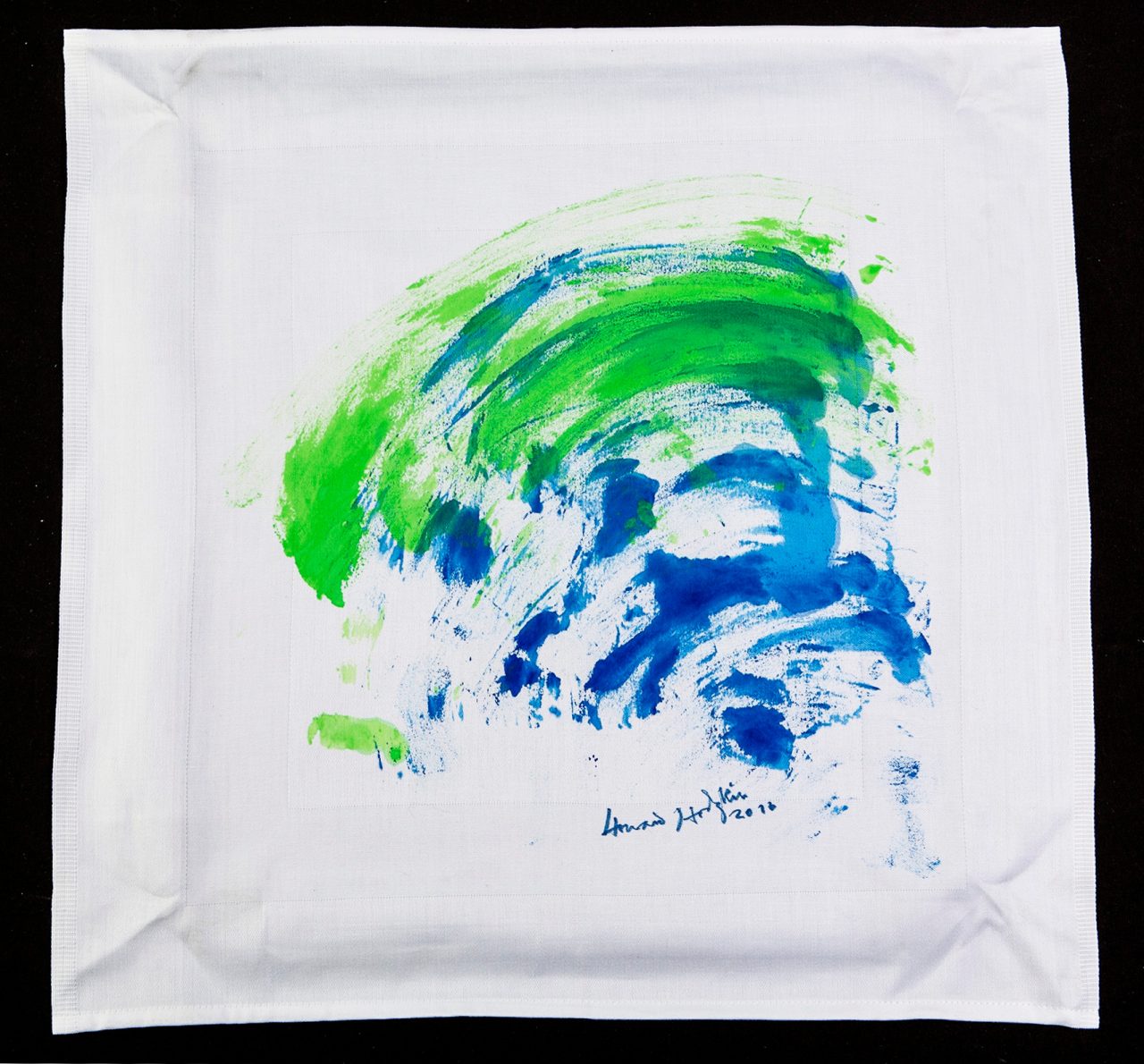 Howard Hodgkin contributes to the ‘Artist Napkin’ series in support of Action Against Hunger