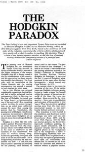 The Hodgkin Paradox