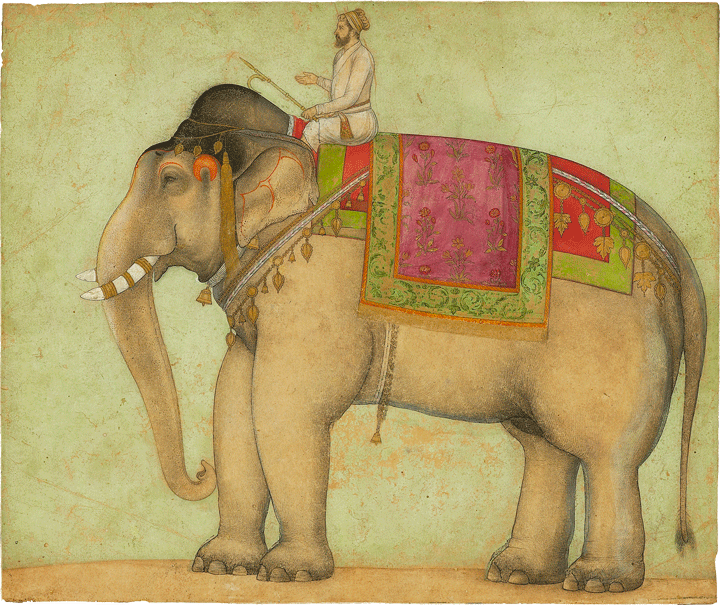 Royal elephant with mahout