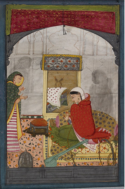 A lady in an interior