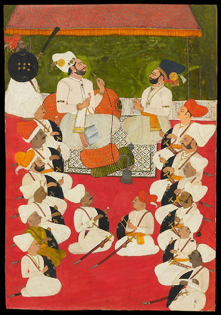 Rathor noblemen in durbar