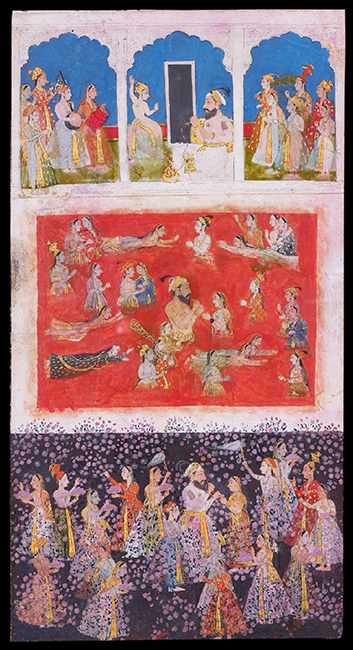 Maharana Amar Singh with his ladies