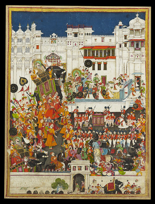 Maharao Ram Singh II’s marriage celebrations at Udaipur