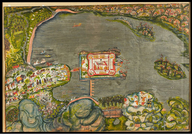 Rawat Gokul Das at the Singh Sagar