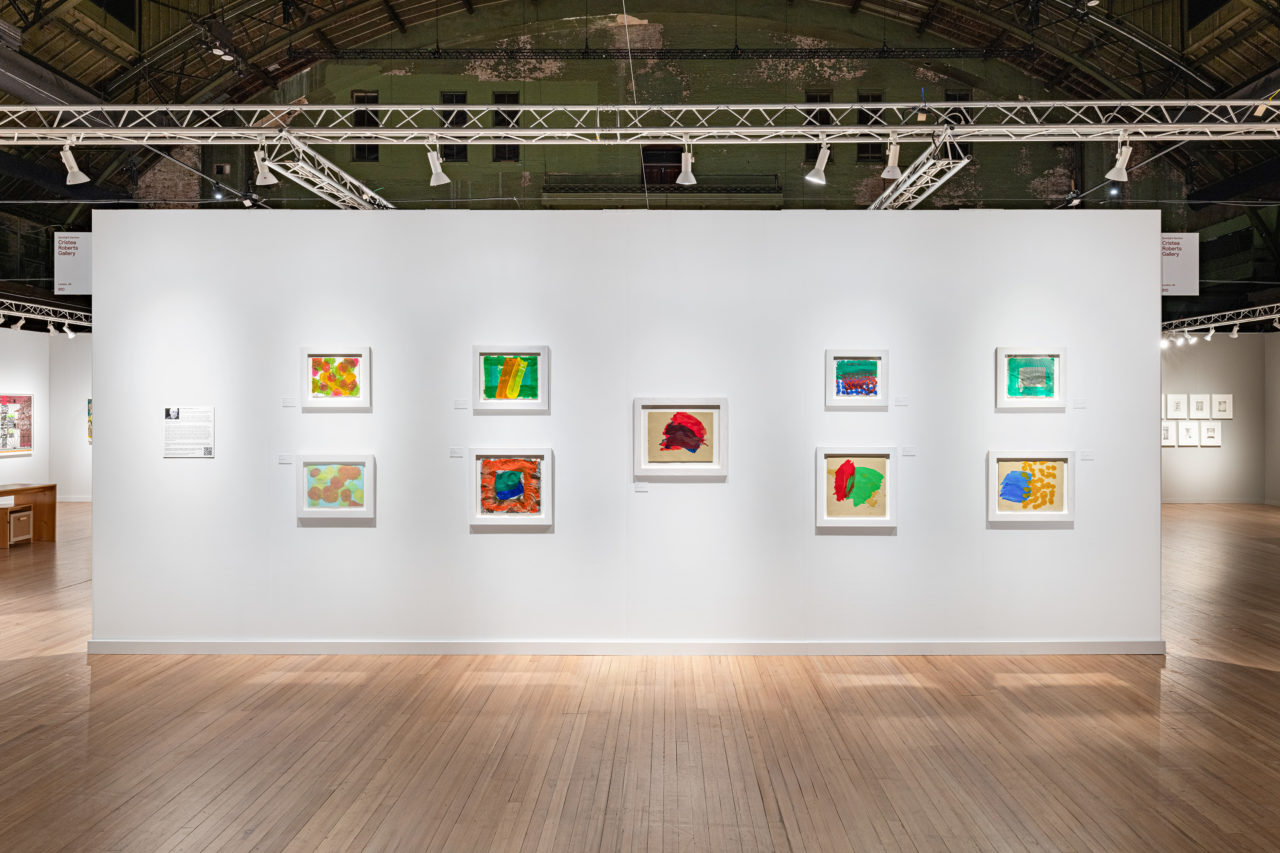 Howard Hodgkin spotlight display at IFPDA Print Fair, New York