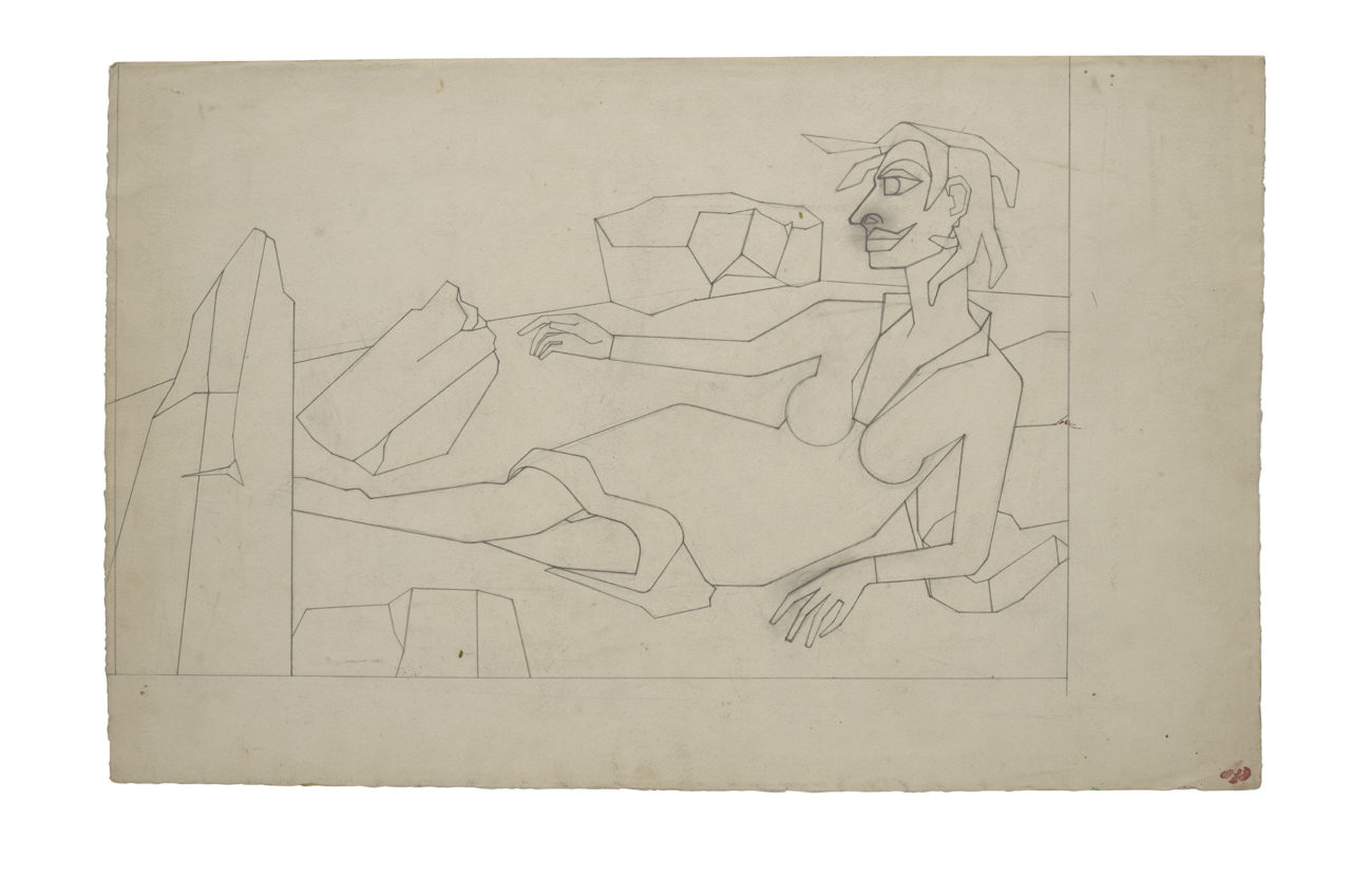 Study for ‘Untitled (Reclining Woman)’