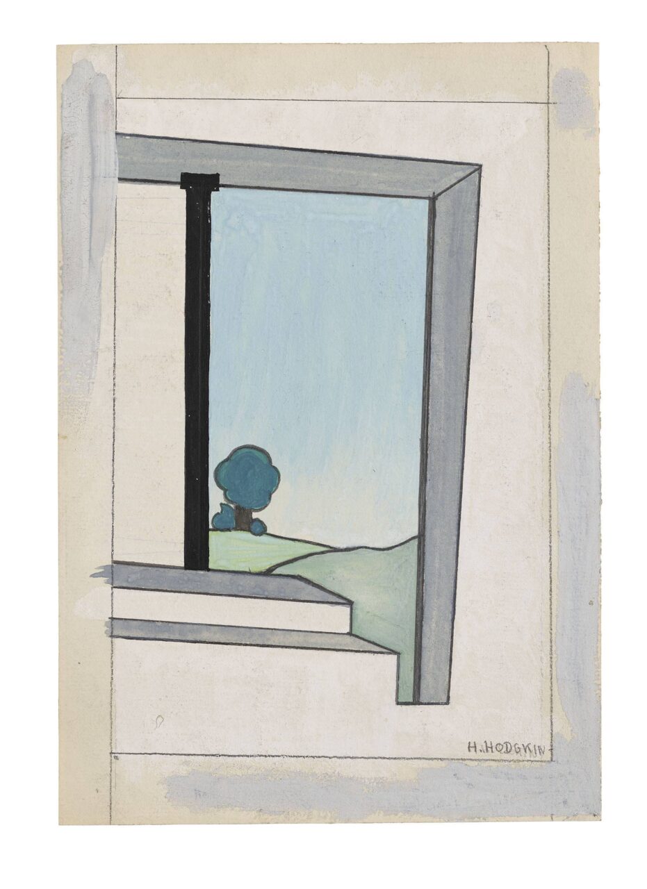 Untitled (Landscape Seen Through an Open Door)